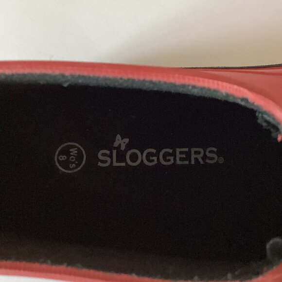Sloggers Women's Red Waterproof Rain Winter Ankle Boots Size US 8 - Picture 12 of 12